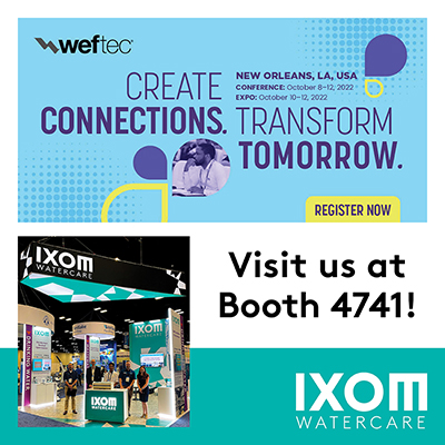 Ixom Watercare will be at WEFTEC 2022, Booth 4741!