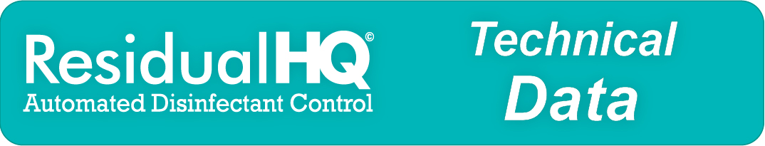 button for ResidualHQ Disinfectant Control Systems equipment technical data link