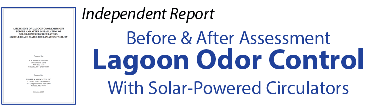 button link to independent report regarding odor control in a wastewater lagoon system