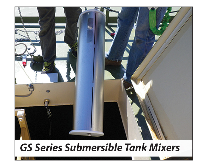 image showing the GridBee GS Series Submersible Potable Water Tank Mixer