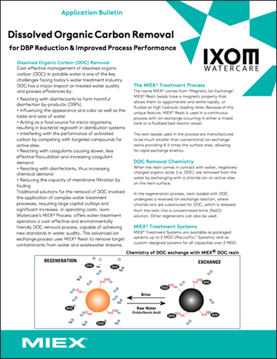 icon image of a document to download learning material about the MIEX magnetic ion exchange water treatment system