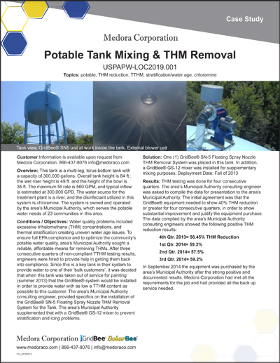 image of Case Study page for GridBee® SN series THM Removal equipment.