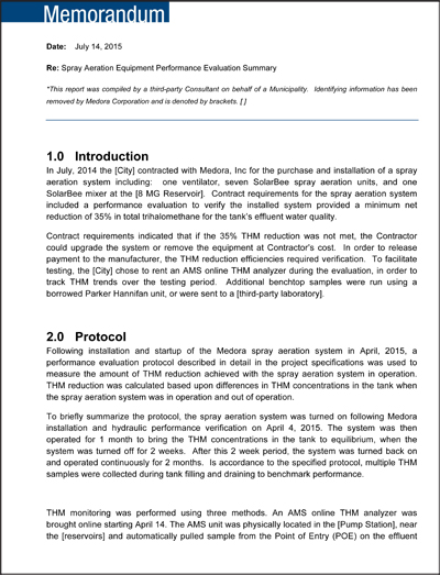 image for Third-Party Engineering Consultant Report for GridBee® SN Series THM Removal Systems