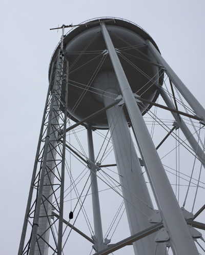 municipal potable water storage tank