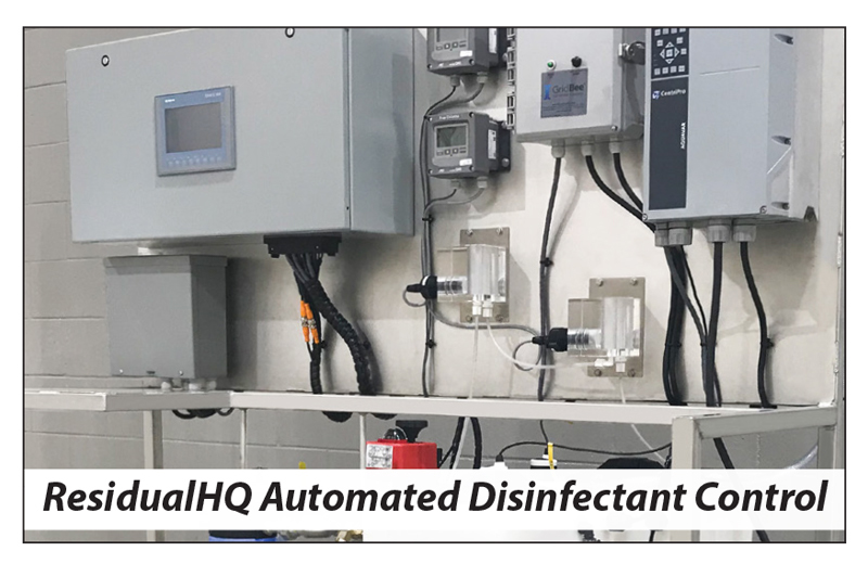 The ResidualHQ© Automated Disinfectant Control System image showing the ResidualHQ© Automated Disinfectant Control System